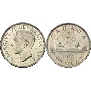 Canada 1 Dollar 1952 NGC AU58