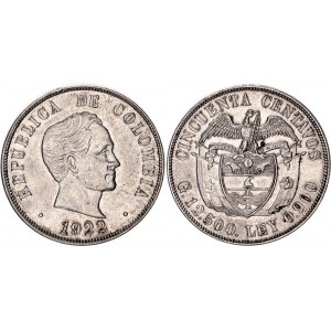 Colombia 50 Centavos 1922