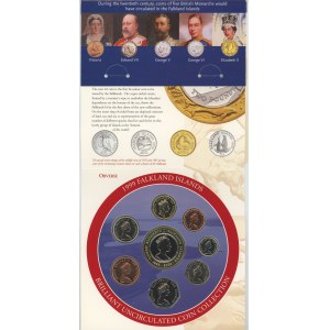 Falkland Islands Annual Coin Set of 8 Coins 1999