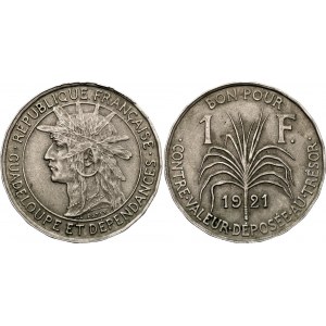 Guadeloupe 1 Franc 1921