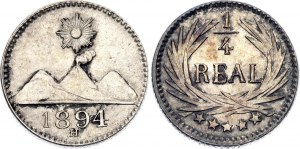 Guatemala 1/4 Real 1894 H