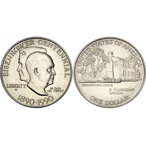 United States 1 Dollar 1990 W
