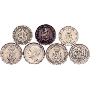 Bulgaria Lot of 7 Coins 1888 -1940