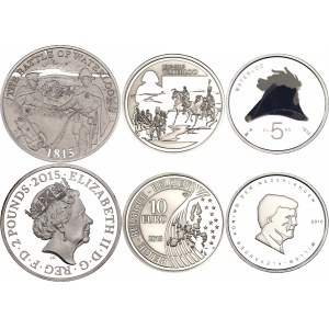 Europe Set of 3 Coins 2015 200 th Anniversary of the Battle of Waterloo
