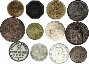 Germany Lot of 12 Coins 1763 - 1930