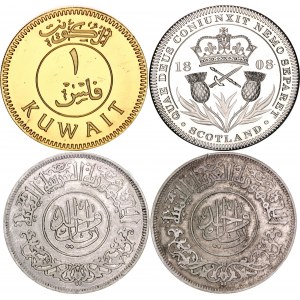 World Lot of 4 Tokens 1900 th