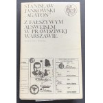 [Dedykacja] JANKOWSKI Stanisław [Agaton] - Z fałszywym Ausweisem w prawdziwej Warszawie. Wspomnienia 1939-1946. Tom I. Warszawa [1984]