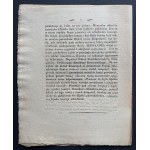 [KRASIŃSKI] MOWA Jaśnie Wielmożnego Wincentego Korwina Hrabi Krasińskiego, Marszałka Seymu Królestwa Polskiego [...]. Warszawa [1818]