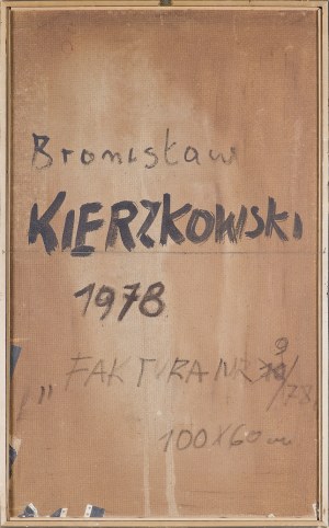 Bronisław Kierzkowski, FAKTURA NR 9/78,
