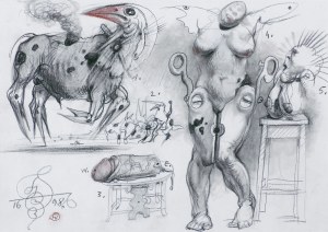 Franciszek Starowieyski, Sketches for the Image of DIVINA POLONIA, 1998