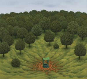 Jacek Yerka, ŻYWA, CIEPŁA WODA, 1988