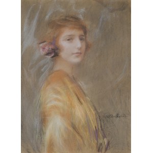 Theodor Axentowicz, PORTRET OF A YOUNG LADY