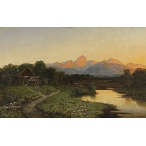 Willibald Wex, SUNSET IN THE MOUNTAINS