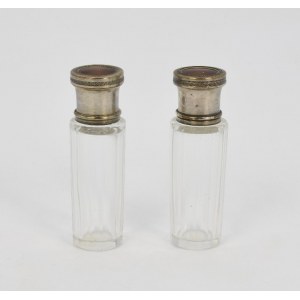 A pair of perfume flacons