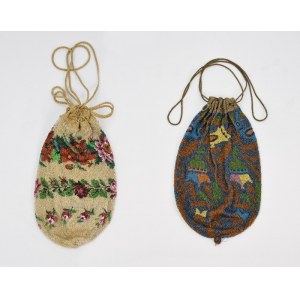 Set of two women's handbags in the form of a pouch