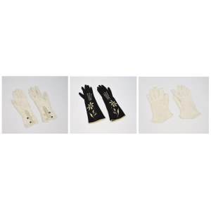 Zestaw 3 par rękawiczek damskich „wyjściowych”