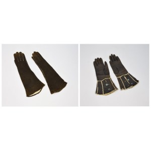 Zestaw 2 par rękawiczek damskich „wyjściowych”