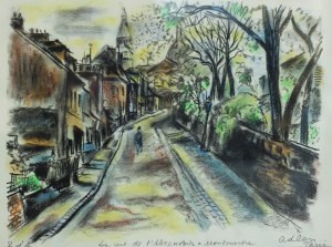  Michel Adlen (1898 – 1980), Rue de l'Abreuvoir à Montmartre