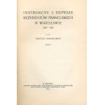 Handelsman Marceli- Instrukcye i depesze rezydentów francuskich w Warszawie 1807-1813