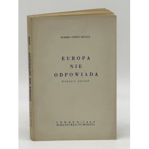 Bulicz- Orwid Roman- Europa nie odpowiada [Londyn 1950]