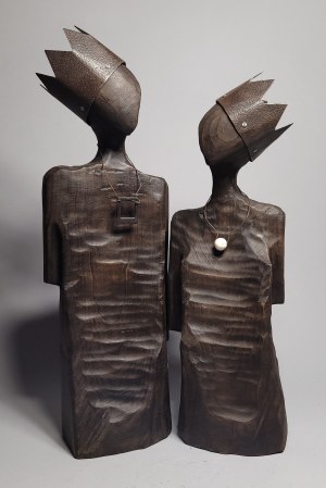 Karol Dusza, Popiersia - Para Królewska (wys. 61 cm)