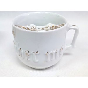 Decorative mug with mustache protector