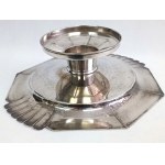 Art déco plated platter, France