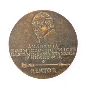 Commemorative medal Stanislaw Staszic Academy of Mining and Metallurgy in Krakow.