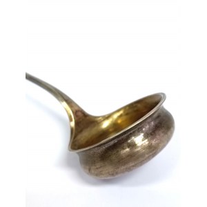 Silver gilt sauce ladle by E. Nitsch, Austro-Hungarian, Cracow, 1886-1918