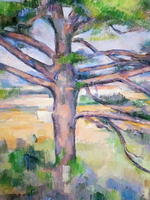 Paul Cézanne, Duża sosna i czerwona ziemia (reprodukcja)