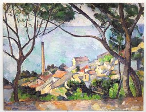 Paul Cézanne, Morze w Estaque (reprodukcja)