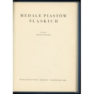 Więcek Adam - Medale Piastów Śląskich, Warszawa 1958