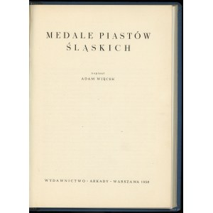 Więcek Adam - Medaillen der schlesischen Piasten, Warschau 1958