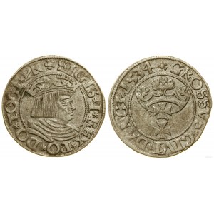 Polsko, penny, 1534, Gdaňsk