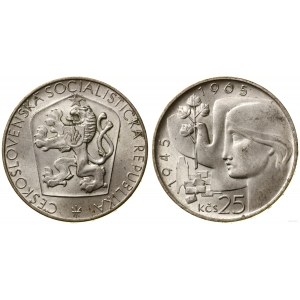 Czechosłowacja, 25 koron, 1965, Kremnica