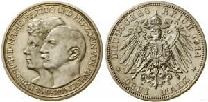 Germany, 3 marks, 1914 A, Berlin