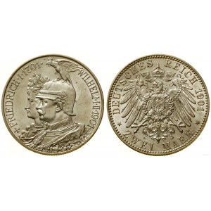 Německo, 2 marky, 1901, Berlín