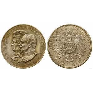 Niemcy, 2 marki pamiątkowe, 1909 E, Muldenhütten