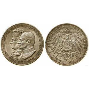 Niemcy, 2 marki, 1909 E, Muldenhütten