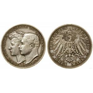 Německo, 3 marky, 1910 A, Berlín