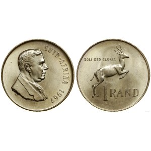 Južná Afrika, 1 rand, 1967, Pretória
