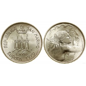 San Marino, 1.000 lirów, 1979, Rzym