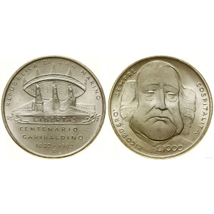 San Marino, 1,000 lira, 1982, Rome