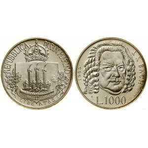 San Marino, 1,000 lira, 1985, Rome