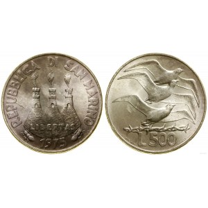 San Marino, 500 Lire, 1975, Rom