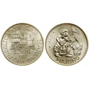 San Marino, 500 lirów, 1975, Rzym