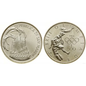 San Marino, 500 lira, 1984, Rome
