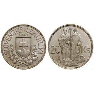 Slovensko, 20 korún, 1941, Kremnica