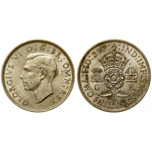 Spojené kráľovstvo, 2 shillings (florin), 1945, London