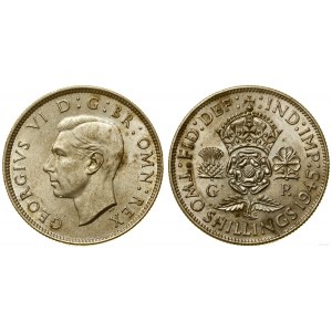 United Kingdom, 2 shillings (florin), 1945, London